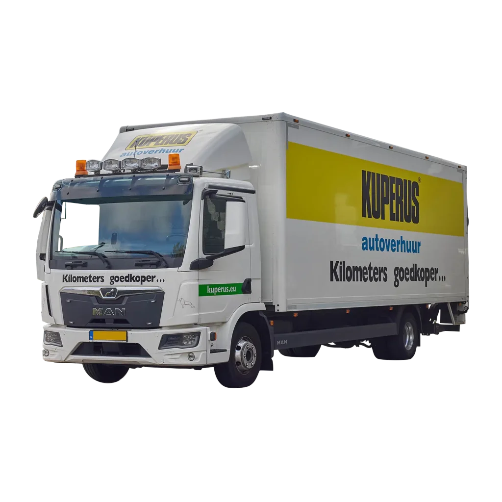 Vrachtwagen 45m³ met laadlift