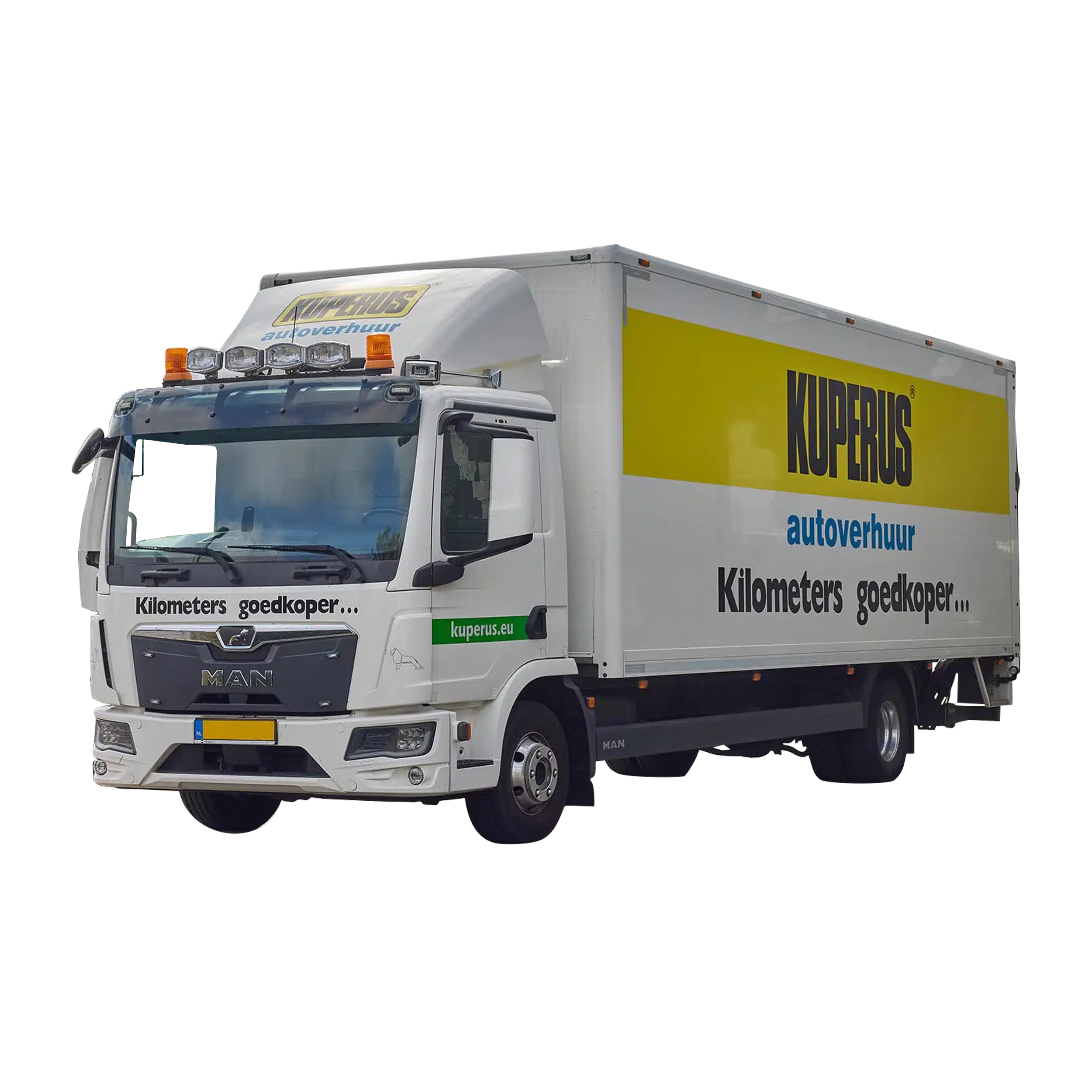 Vrachtwagen 45m³ met laadlift
