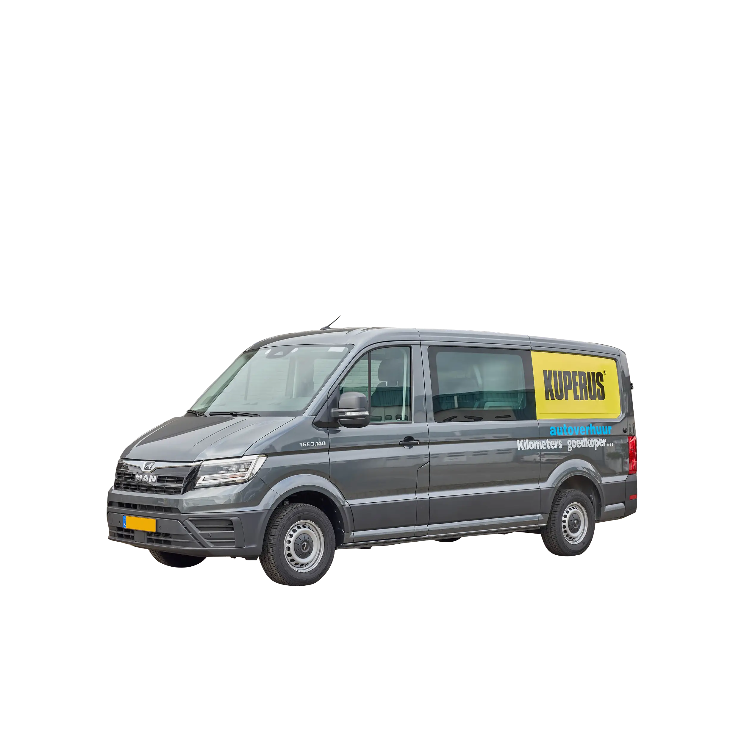 6 Persoons luxe dubbele cabine met 8m3 laadruimte